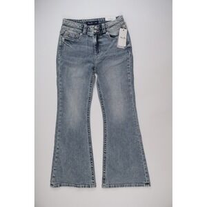 Miss Me Flare Jeans Angel Wing Embroidered Blue Denim 29 NWT MSRP 114